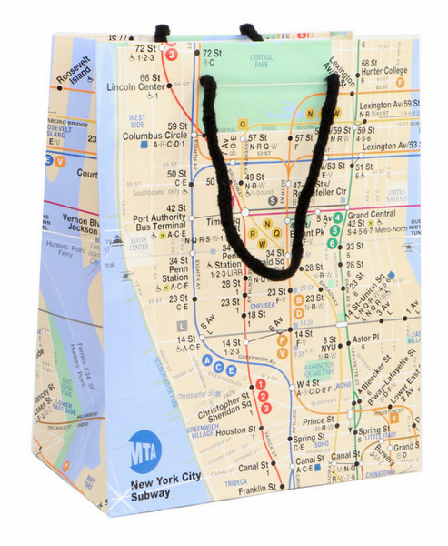 CitySouvenirs New York City Subway Gift Bag