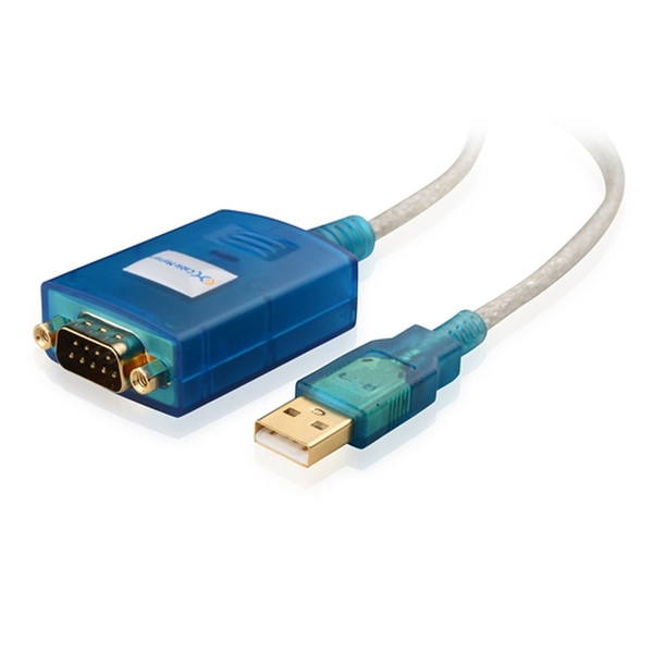 Cable Matters 202031-3 RS232 USB 2.0 Синий, Белый кабельный разъем/переходник