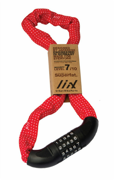 Liix Polka Dots Red Red,White 850mm Chain lock