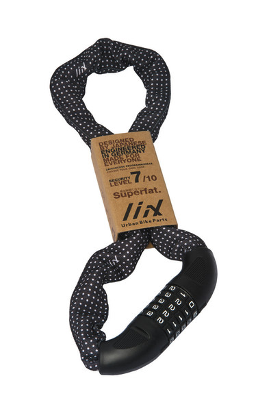 Liix Polka Dots Black Black,White 850mm Chain lock
