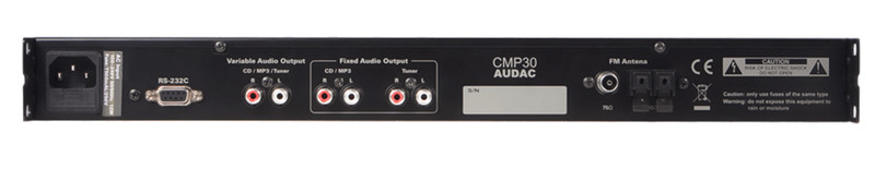 AUDAC CMP30 Black digital media player