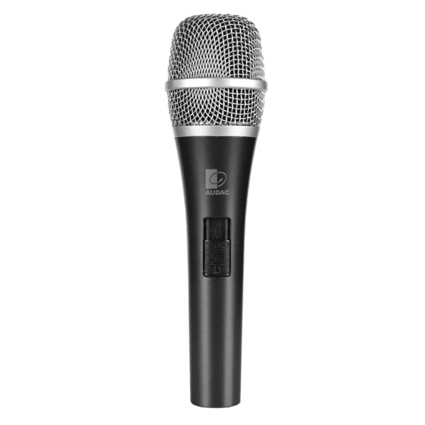 AUDAC M97 Stage/performance microphone Kabellos Schwarz, Edelstahl Mikrofon