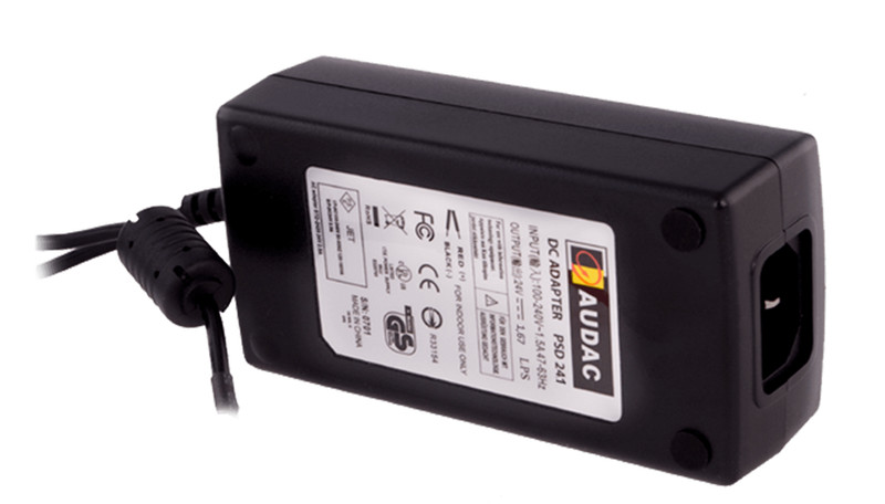 AUDAC PSD241 Для помещений Черный адаптер питания / инвертор