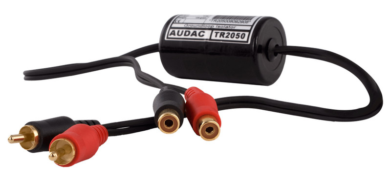 AUDAC TR2050 2 x RCA 2 x RCA Black audio cable