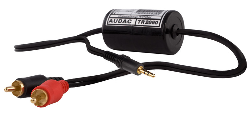 AUDAC TR2060 2 x RCA 3.5mm Black audio cable
