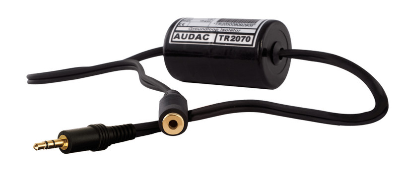 AUDAC TR2070 3.5mm 3.5mm Schwarz Audio-Kabel