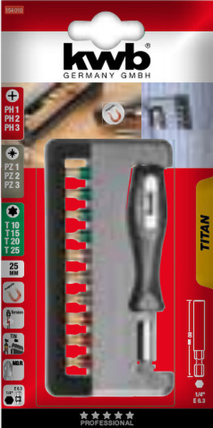 kwb 154010 Multi-bit screwdriver Стандартная отвертка отвертка/набор отверток