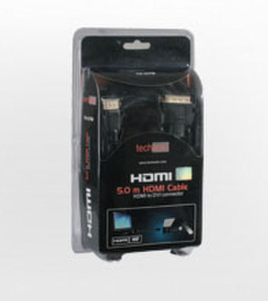 Techsolo TH-07 5м HDMI DVI-D адаптер для видео кабеля