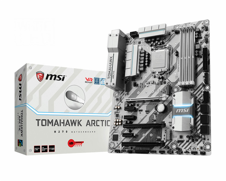 MSI H270 TOMAHAWK ARCTIC Intel H270 LGA1151 ATX motherboard