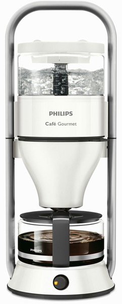 Philips Café Gourmet HD5408/10 Отдельностоящий Автоматическая Капельная кофеварка 1л 12чашек Белый кофеварка