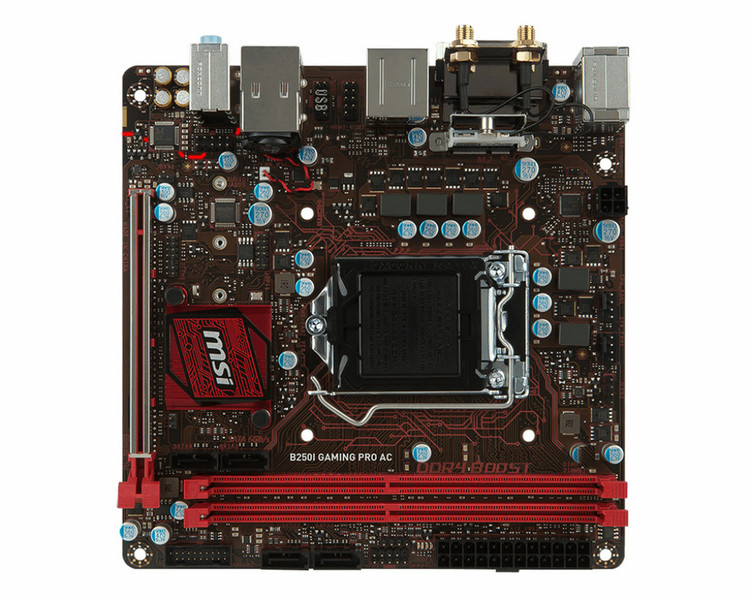 MSI B250I GAMING PRO AC Intel B250 LGA 1151 (Socket H4) Mini ITX motherboard