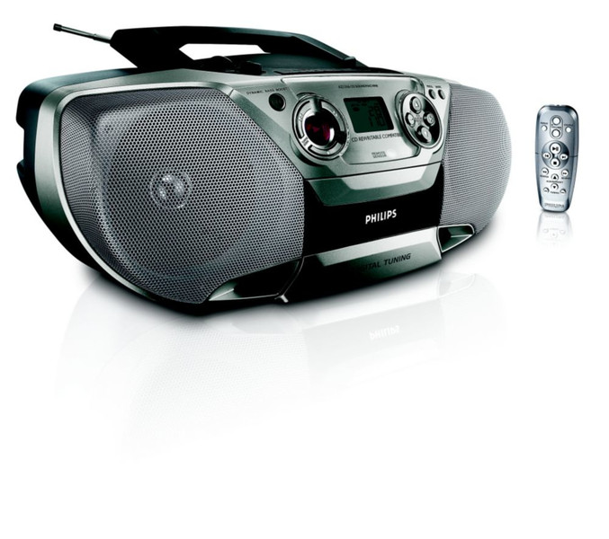 Philips AZ1316/00C 2.4W Black,Silver home audio set