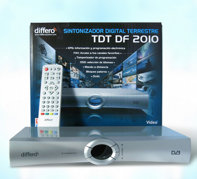 Differo TDT DF2010 Silber Digitaler Mediaplayer