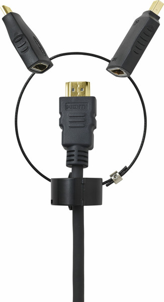 VivoLink PROADRING2 HDMI HDMI Mini + HDMI Micro Черный кабельный разъем/переходник
