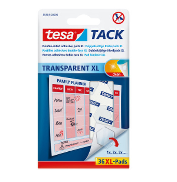 TESA 59404-00000 Transparent 36pc(s) self-adhesive label