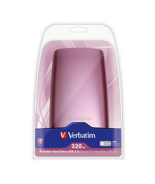 Verbatim 320GB Portable USB 2.0 HDD 320GB Pink external hard drive