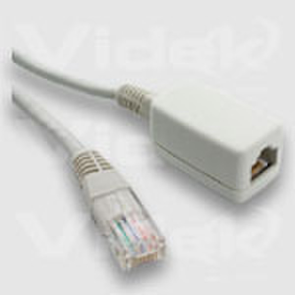 Videk Cat5e UTP M - F - 0.5M 0.5m White networking cable