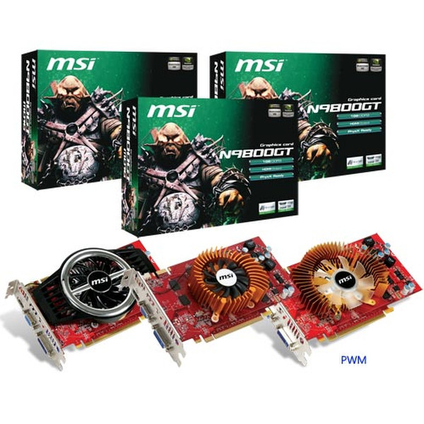 MSI N9800GT-MD1G GeForce 9800 GT 1ГБ GDDR3