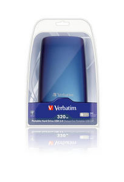 Verbatim 320GB Portable USB 2.0 HDD 320GB Blau Externe Festplatte