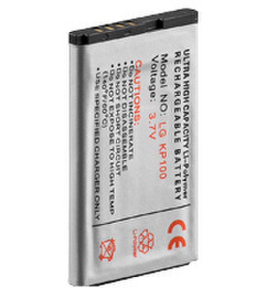 Wentronic MP f/ LG KP100/KU380 700mAh Li-Pol Lithium Polymer (LiPo) 700mAh 3.7V Wiederaufladbare Batterie