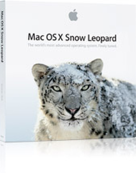 Apple License Mac OS X Snow Leopard, 10+ User, Upgrade from Mac OS X 10.5 Leopard