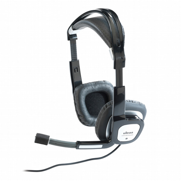 Ultron UHS-850 Binaural Head-band Silver,Black headset