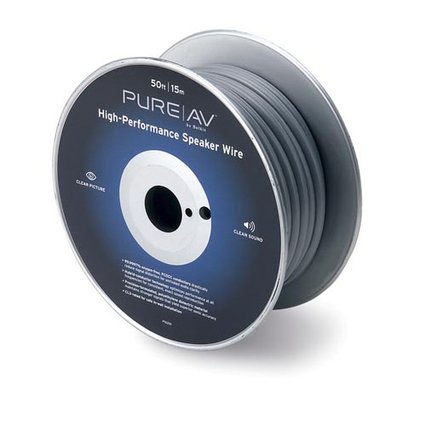Pure AV PureAV™ High-Performance Speaker Wire 9.1 m 9.1м Серый аудио кабель