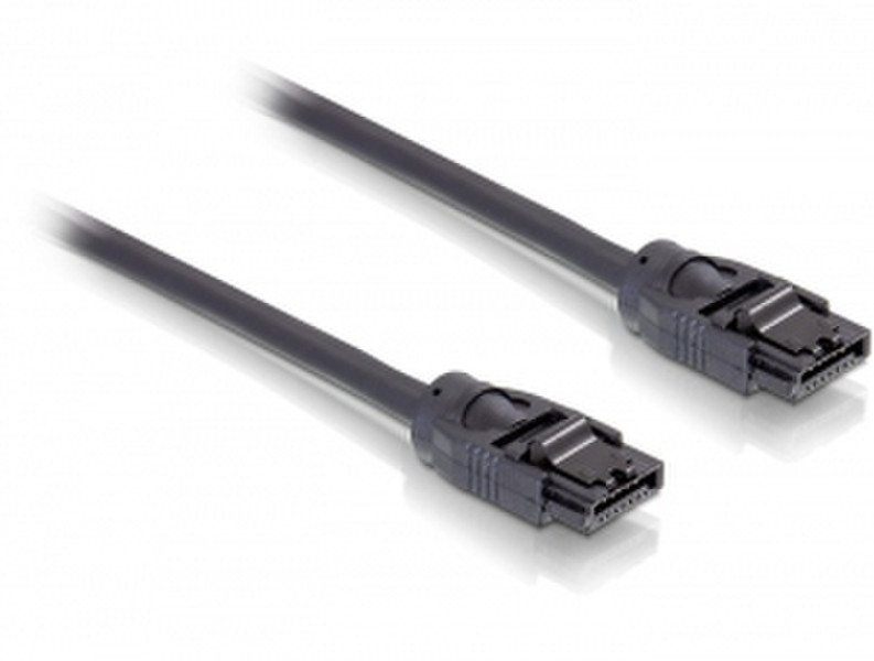 DeLOCK SATA III Cable, 0.5m 0.5м SATA III SATA III Черный кабель SATA