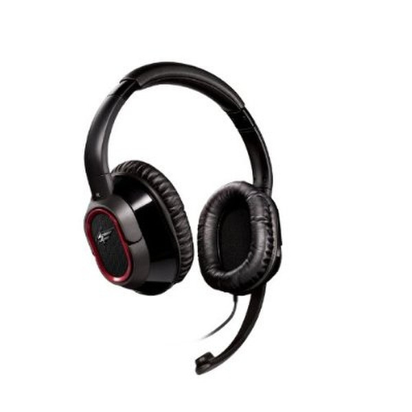 Creative Labs HS-980 Binaural Wired Black mobile headset