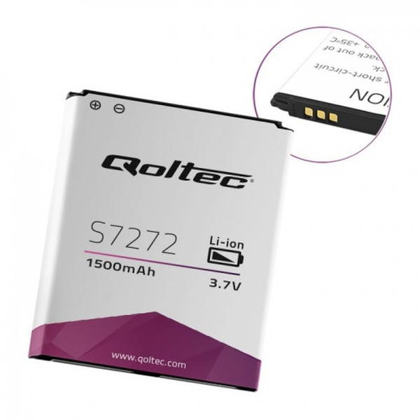 Qoltec 52047 Lithium-Ion (Li-Ion) 1500mAh 3.7V rechargeable battery