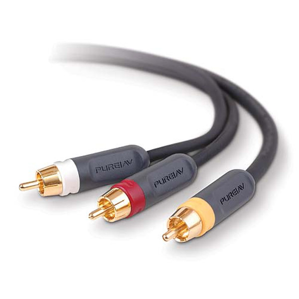 Pure AV PureAV™ Composite Video& Audio Cables Kit - 1.8m 1.8m Black