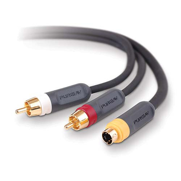 Pure AV PureAV™ S-Video & Audio Cables Kit - 3.7m 3.7m Black