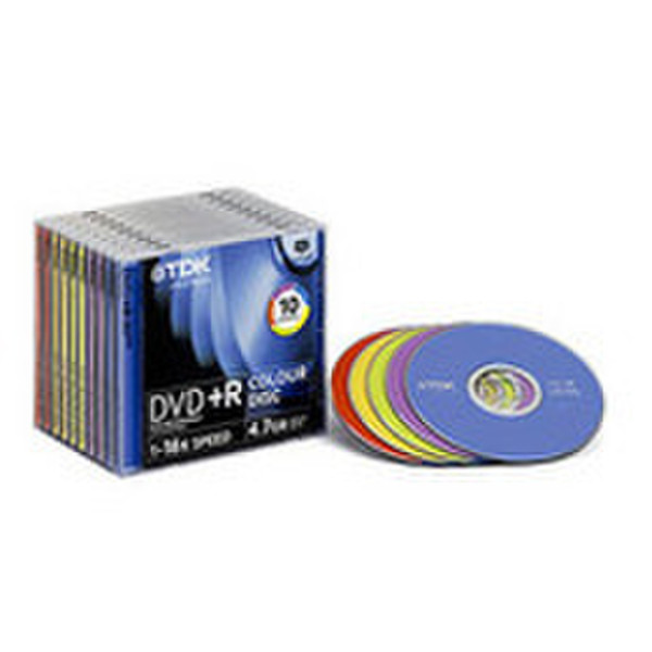 TDK DVD+R Colour Pack 4.7GB DVD+R 10Stück(e)