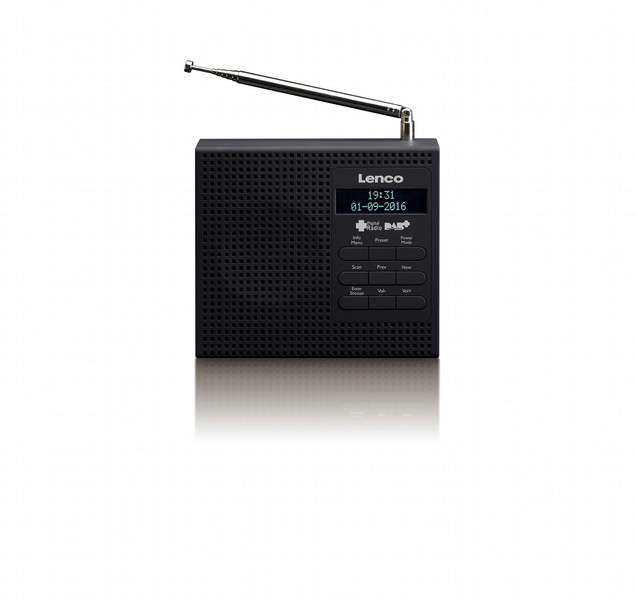 Lenco PDR-020 Tragbar Analog & digital Schwarz Radio