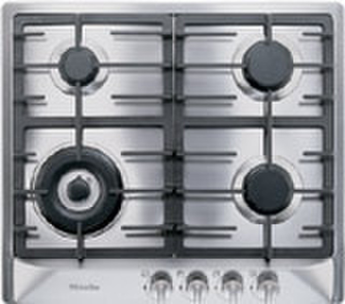 Miele KM362 gas heater Встроенный Gas hob Cеребряный