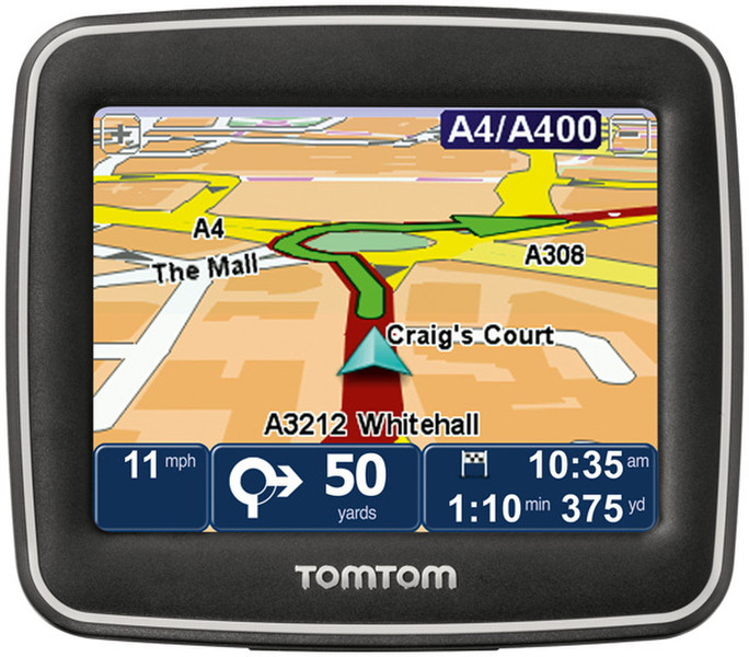 TomTom Start Regional - Black Фиксированный 3.5