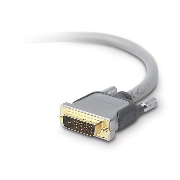 Pure AV PureAV™ DVI Dual Link Video Cable 4.8 4.8m Grau DVI-Kabel