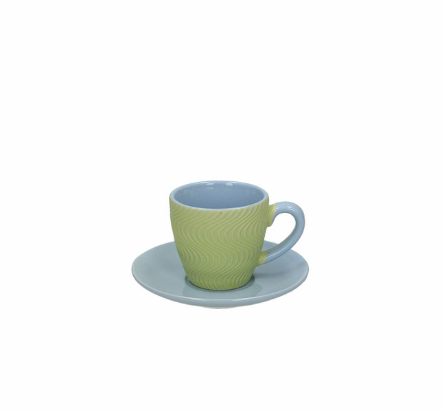 Tognana Porcellane RE185012131 Blue,Green Coffee 6pc(s) cup/mug