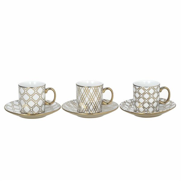 Tognana Porcellane NT08501M009 Gold,White Coffee 6pc(s) cup/mug