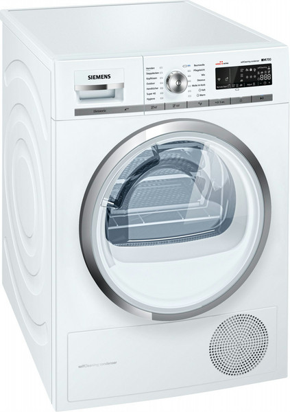 Siemens WT7HW590CH Freistehend Frontlader 8kg A+++ Weiß Wäschetrockner