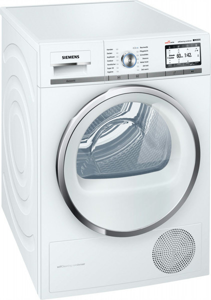 Siemens WT7HY680CH Freestanding Front-load 8kg A++ White tumble dryer