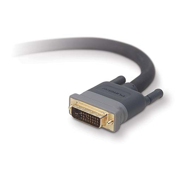 Pure AV PureAV™ DVI Dual-Link Cable 3.7 3.7m Grau DVI-Kabel