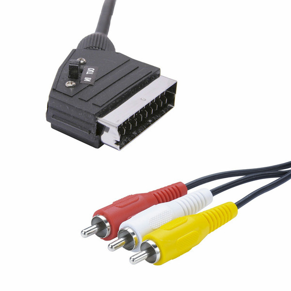 Erard 6528 SCART 3x RCA Schwarz Kabelschnittstellen-/adapter