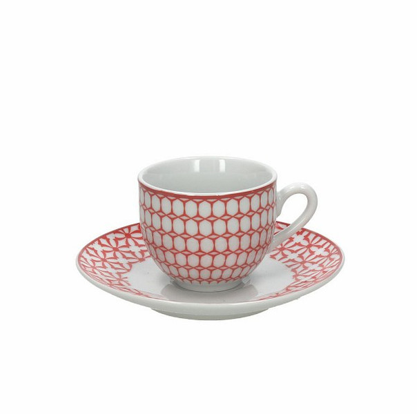 Tognana Porcellane OM085013372 Red,White Coffee 6pc(s) cup/mug