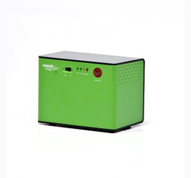 MachPower UPS-DC129 Интерактивная Компактный Черный, Зеленый источник бесперебойного питания