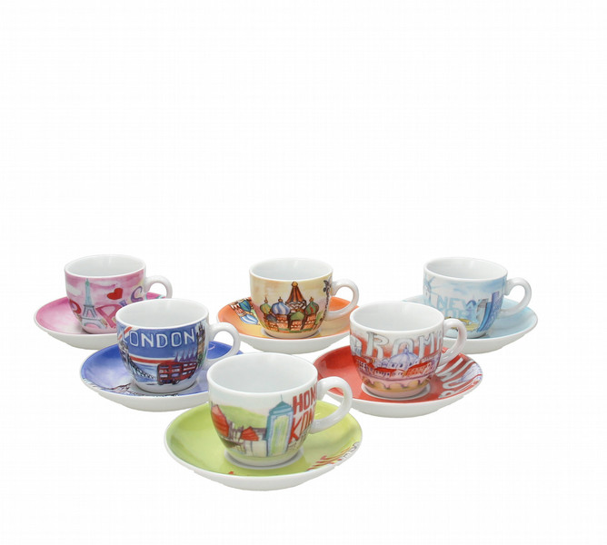 Tognana Porcellane IR085343381 Multi Coffee 6pc(s) cup/mug