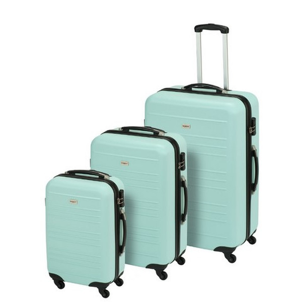 Princess Traveller California Case set 88L Acrylonitrile butadiene styrene (ABS),Aluminium,Polyester Turquoise