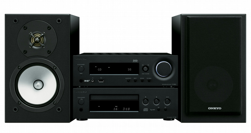 ONKYO CS-N1075 Home audio mini system 140W Schwarz