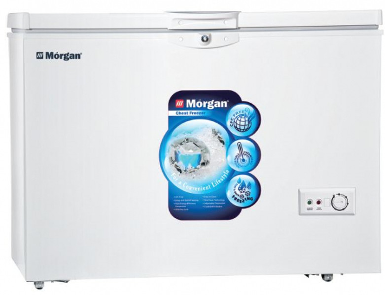 Morgan MCF-3503L Отдельностоящий Витрина 327л Белый морозильный аппарат