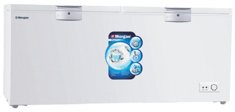 Morgan MCF-5503L Отдельностоящий Витрина 520л Белый морозильный аппарат